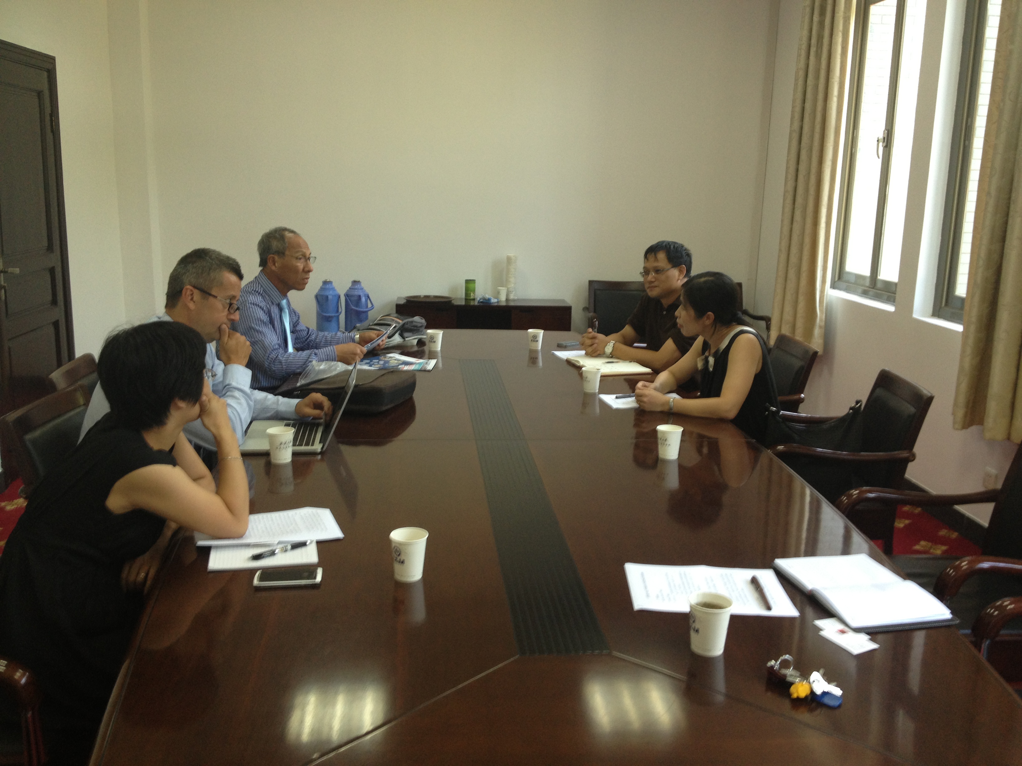 2013-8-30法国图卢兹副校长访问新葡萄官网.JPG
