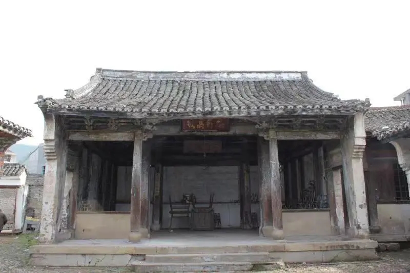 学校西迁办学旧址之一——天台县坑边村丁氏祠堂